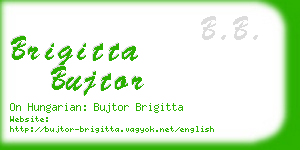 brigitta bujtor business card